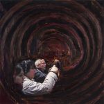 Rijksmuseum 1, 2013, mixed media on canvas, 36 x 36 inches