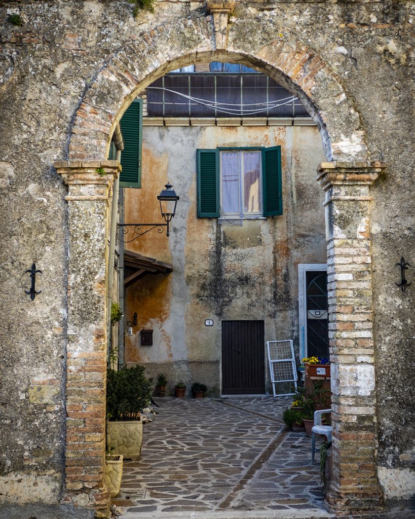 Courtyard, Castel Dell'Aquilla, Umbria